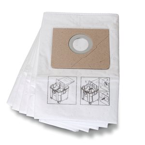 FEIN 34 L Dry Nonwoven Filter Bag - 5-Pack