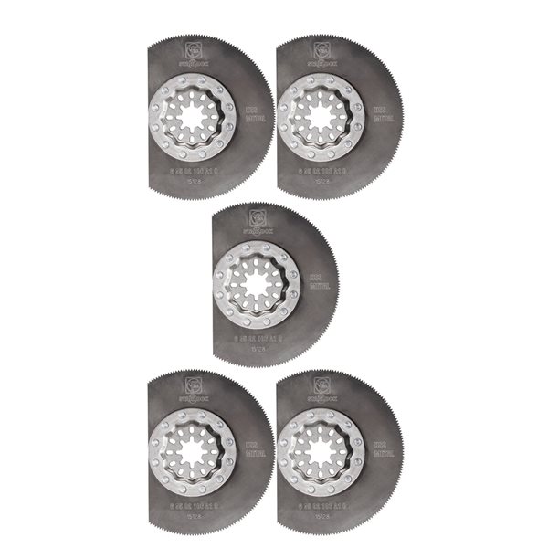 Fein HSS Saw Blades For MultiTools - 5 Pack, 3-11/32", StarLock Mount, For Metal & Plastics - View #10
