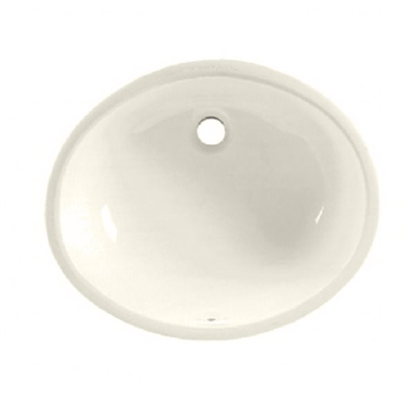 American Standard Ovalyn 19.5-in x 16.5-in White Vitreous China Undermount Oval Bathroom Sink with Overflow Drain