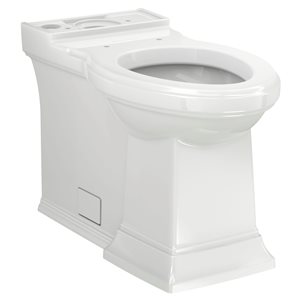 American Standard Town Square S White Elongated Standard Height Residential Toilet Bowl with Seat