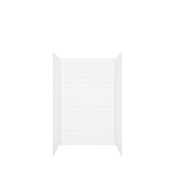Image of Maax | Versaline 48-In X 36-In Cut-To-Fit Alcove Shower Walls With White Subway Tile Pattern - 4-Piece | Rona
