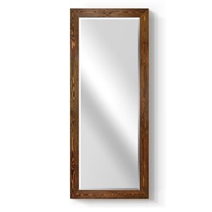 Wexford Home Barnwood 61-in x 29-in Maple Brown Wall Mirror