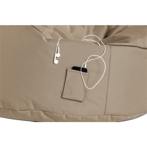 Gouchee Home Swing Brava Khaki Polyester Bean Bag Chair