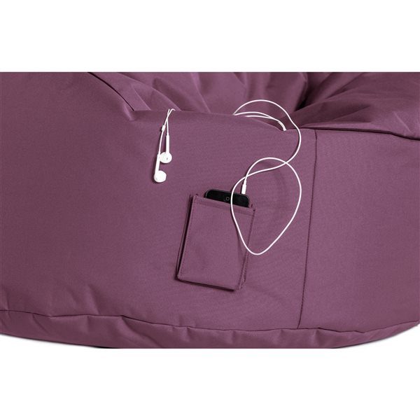 Gouchee Home Swing Brava Purple Polyester Bean Bag Chair