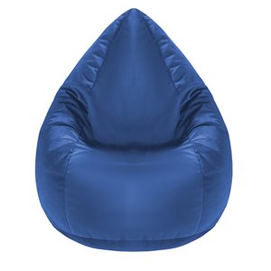 Gouchee Home Sambre Blue Polyester Velvet Bean Bag Chair