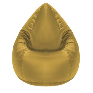 Gouchee Home Sambre Gold Polyester Velvet Bean Bag Chair
