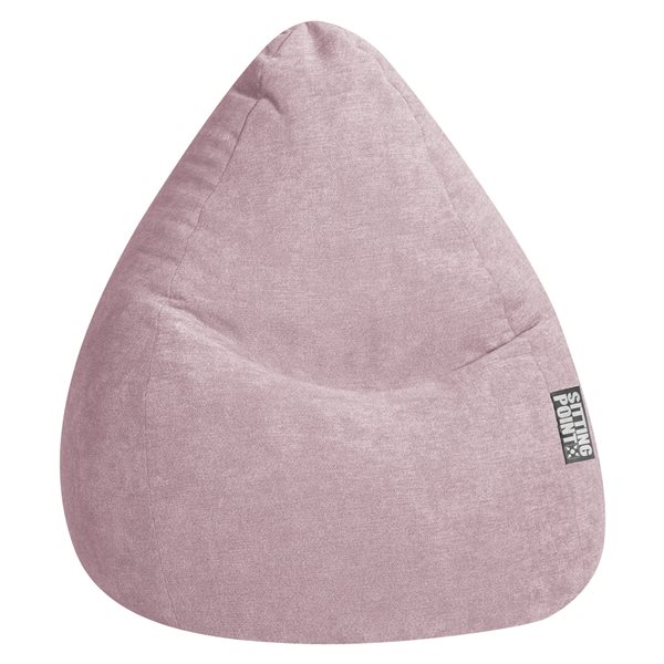 Gouchee Home Alfa Pink Polyester Velour Bean Bag Chair