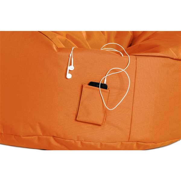 Gouchee Home Swing Brava Orange Polyester Bean Bag Chair