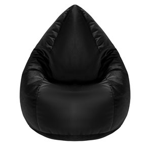 Gouchee Home Sambre Black Polyester Velvet Bean Bag Chair