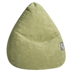 Gouchee Home Alfa Green Polyester Velour Bean Bag Chair