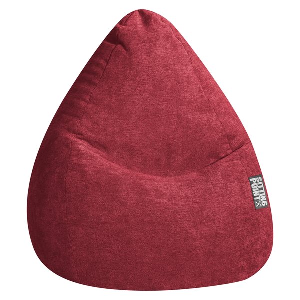 Gouchee Home Alfa Wine Red Polyester Velour Bean Bag Chair S2944155 | RONA