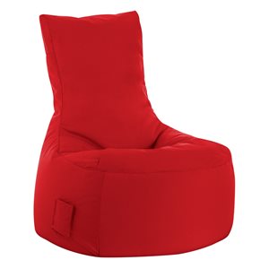 Gouchee Home Swing Brava Red Polyester Bean Bag Chair