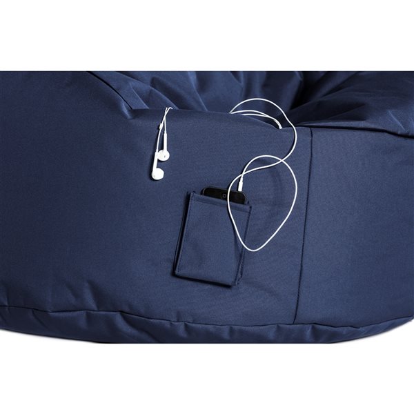 Navy Polyester Swinging Hammock Chair