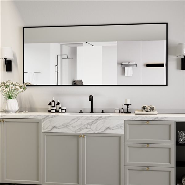 Mondawe Matte Black 2-Handle Widespread Bathroom Sink Faucet