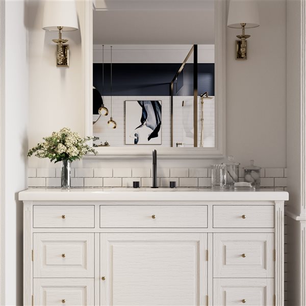 Mondawe Matte Black 2-Handle Widespread Bathroom Faucet