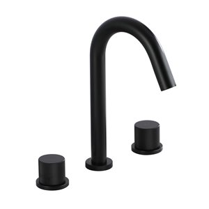 Mondawe Matte Black 2-Handle Widespread Bathroom Faucet