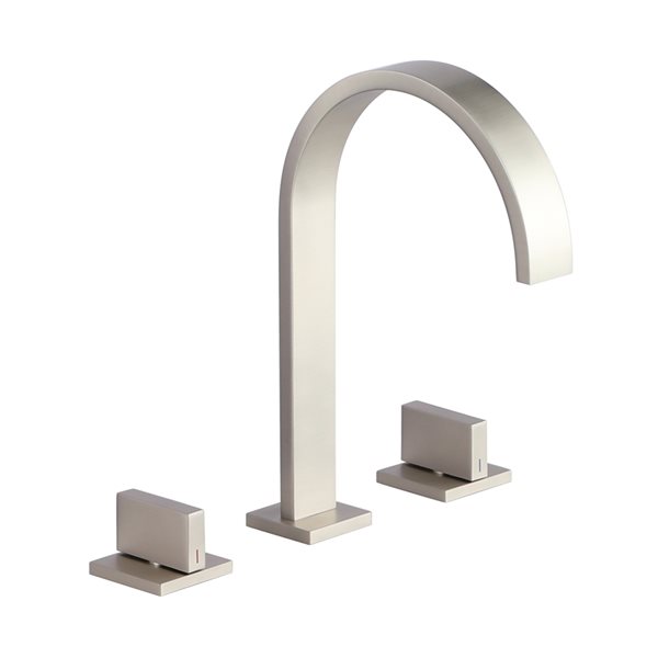 Mondawe Brushed Nickel 2 Handle Widespread Bathroom Sink Faucet WF 1139   331066502 MainImage 001 L 