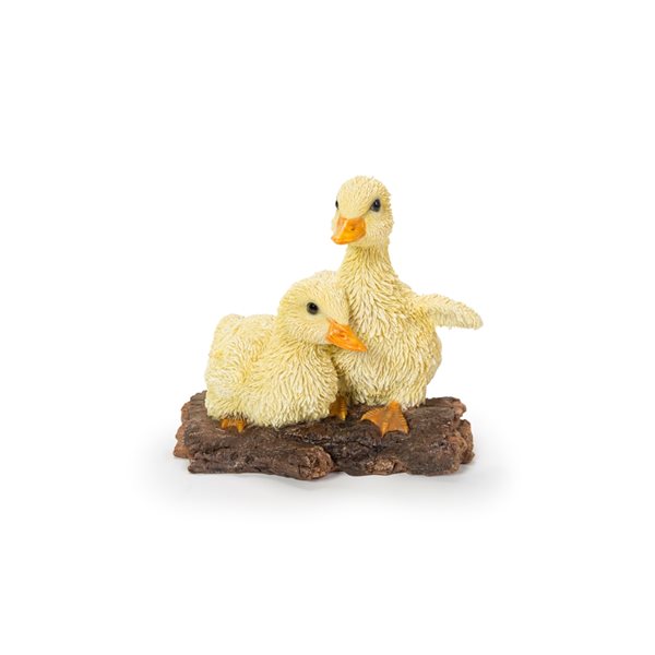 Hi-Line Gift Ltd. 5-in H x 3.86-in W Yellow Chicks Garden Statue