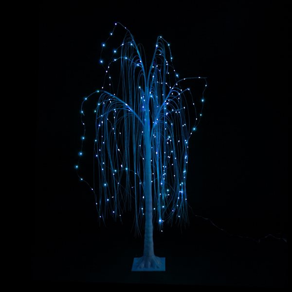 Hi-Line Gift Ltd. 59-in Freestanding Willow Tree with Multicolour LED Lights