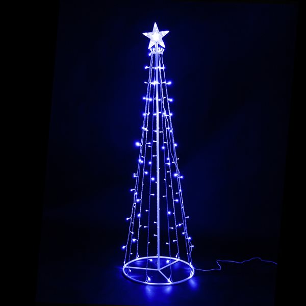 Hi-Line Gift Ltd. 63-in Freestanding Metal Decorative Tree with Top ...