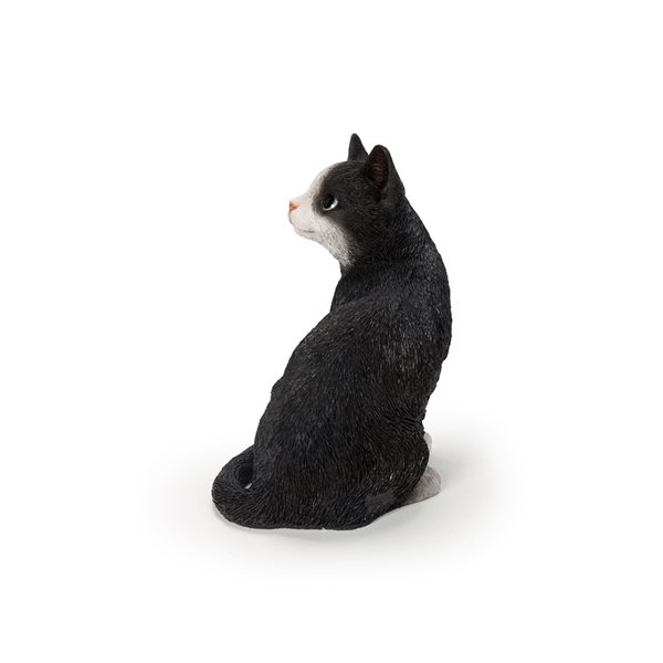 Hi-Line Gift Ltd. 10.35-in H x 5.91-in W Black Cat Garden Statue