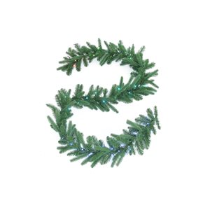 Guirlande de Noël intérieure verte RGB+W par TWINKLY de 9 pi et pré-illuminée avec 50 lumières DEL multicolores