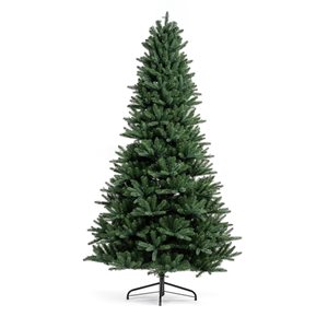 TWINKLY Generation II 6-ft Pre-Lit Leg Base Full Green Artificial Christmas Tree with 400 Multi-Function Multicolour LED Lights