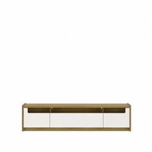 Manhattan Comfort Munoz Off White TV Stand for TV's up to 75-in