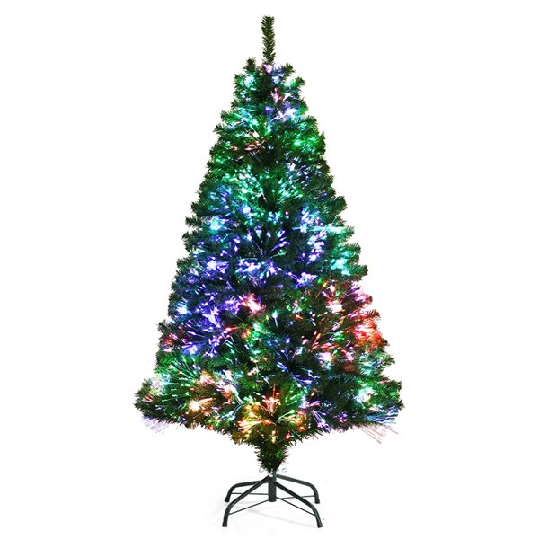 Costway 5ft Prelit Full Green Artificial Christmas Tree with 449