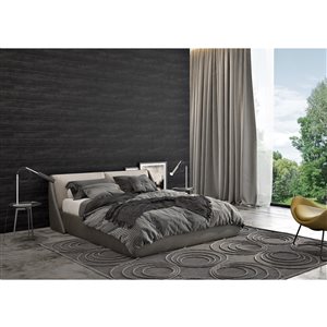 Revêtement mural en bois de pin noir mat par La Grange de 48 po x 5 1/2 po x 1 po, paquet de 10 pi2