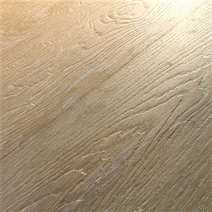 Revêtement de plancher SPC 4+1 mm en vinyle rigide de everhome de 60 po x 9 po soleil de Toscane