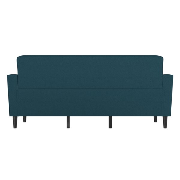 Handy Living Wiatt Modern Peacock Blue Polyester Sofa B195145 RONA