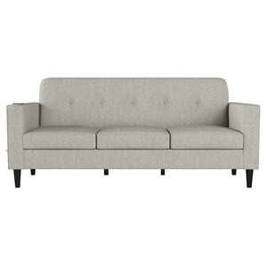 Handy Living Wiatt Modern Dove Grey Polyester Sofa