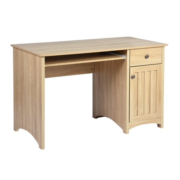 Homycasa Maki 47-in Rectangular Oak Manufactured Wood Modern ...