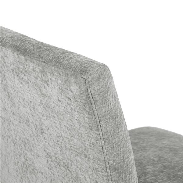 Homy Casa Lowe Grey Polyester Wood Frame Dining Chair (Set of 2)