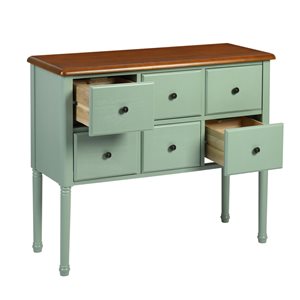 Homycasa Lyza 34-in Green Midcentury Console Table