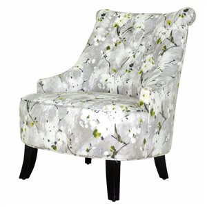 Homycasa Pearce 27.5-in Upholstered Wingback Chair with Wooden Legs