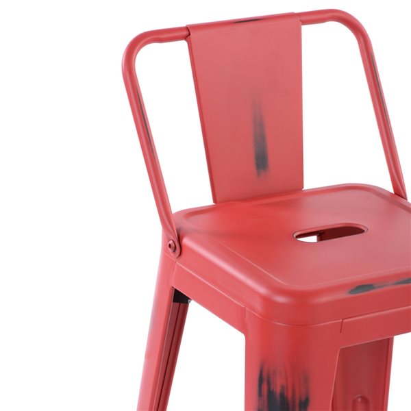 KF01004:Q-CONNECT tabouret plastique rouge