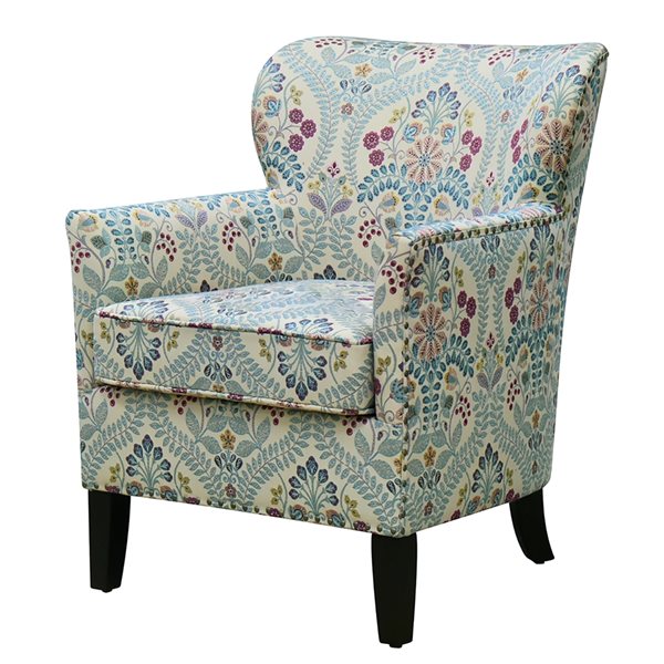 Homy Casa Elliot 28.5-in Upholstered Armchair with Removable Cushions