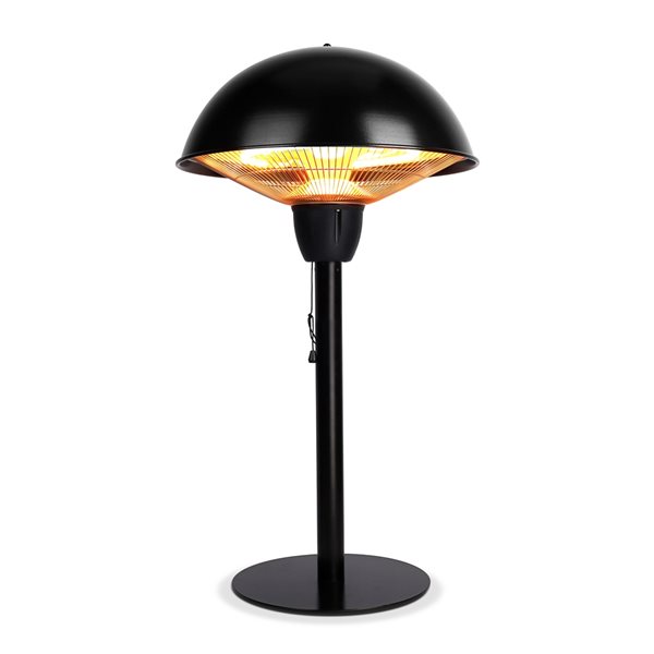Zachvo 5100BTU 110Volt Black Steel Tabletop Electric Patio Heater