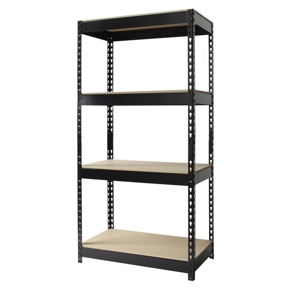 Iron Horse 3800 16-in x 30-in x 60-in 4-Tier Steel Utility Shelving Unit