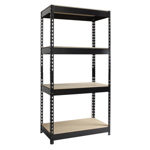 Iron Horse 3800 16-in x 30-in x 60-in 4-Tier Steel Utility Shelving Unit