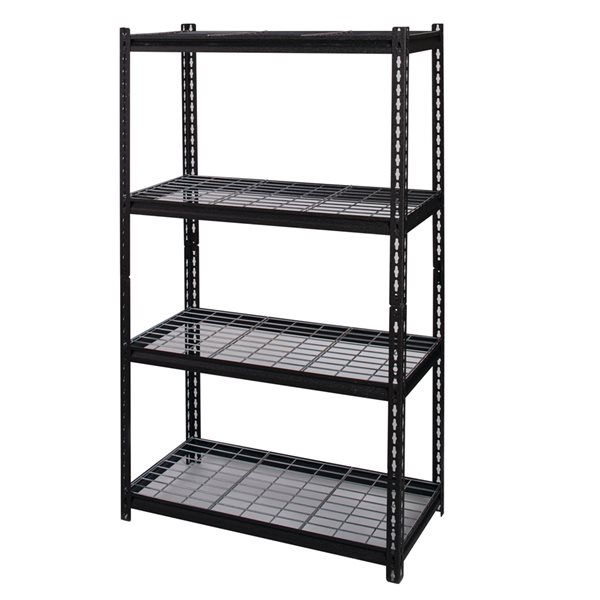 Iron Horse 2300 18-in x 36-in x 60-in 4-Tier Steel Utility Shelving Unit