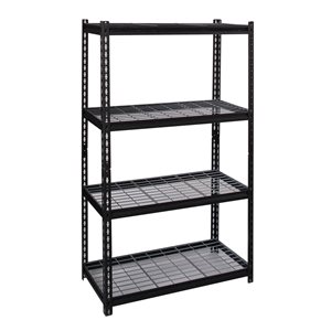 Iron Horse 2300 18-in x 36-in x 60-in 4-Tier Steel Utility Shelving Unit