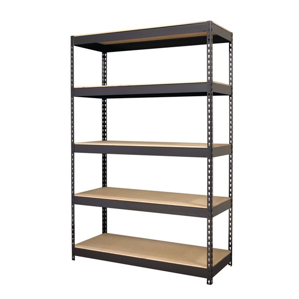 Iron Horse 3800 18-in x 48-in x 72-in 5-Tier Steel Utility Shelving Unit