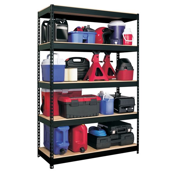 Iron Horse 3800 18-in x 48-in x 72-in 5-Tier Steel Utility Shelving Unit