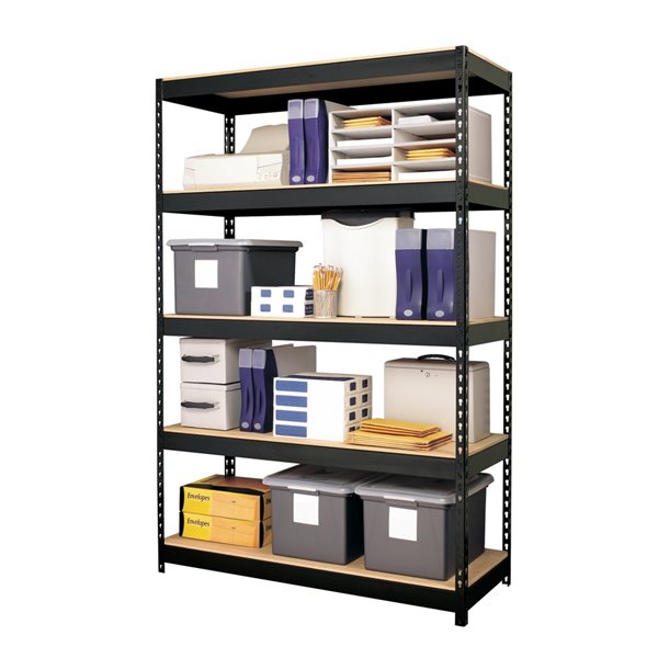 Iron Horse 3800 18-in x 48-in x 72-in 5-Tier Steel Utility Shelving Unit