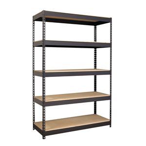 Iron Horse 3800 18-in x 48-in x 72-in 5-Tier Steel Utility Shelving Unit