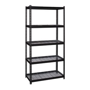 Iron Horse 2300 18-in x 36-in x 72-in 5-Tier Steel Utility Shelving Unit