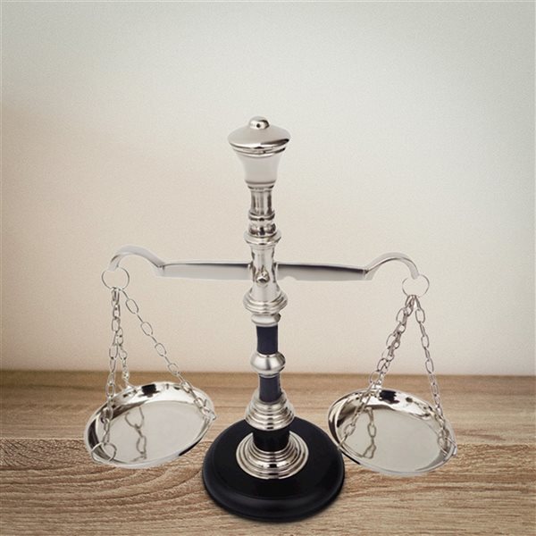 Vintiquewise 12-in Black and Silver Decorative Scale